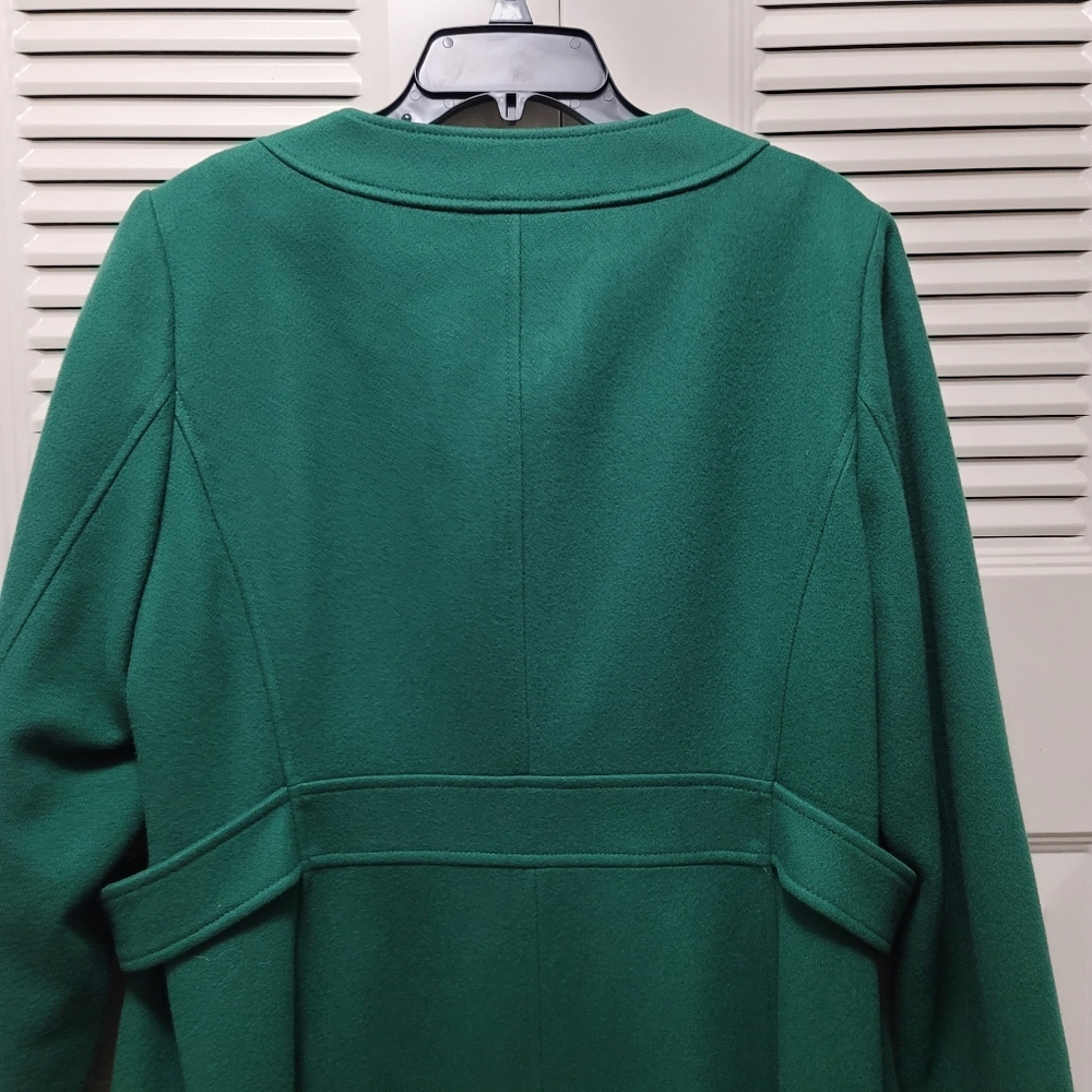 Banana Republic Wool Blend A-line Republic Green Coat - XL - Picture 6 of 10